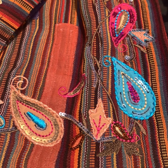 Indigo Moon Boho Blazer Retro Shoulder Pads - Picture 4 of 10